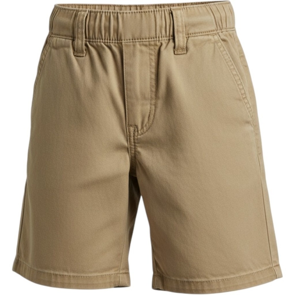 Thereabouts Chino Shorts Boys Size 8 Tan Khaki Elastic Waist Stretch Cotton